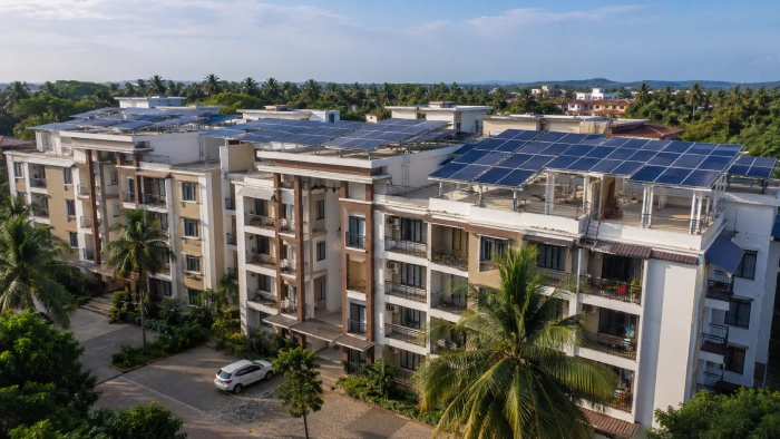 Solar for Apartment Associations in Goa: Costs, Roof & Common Area Guide